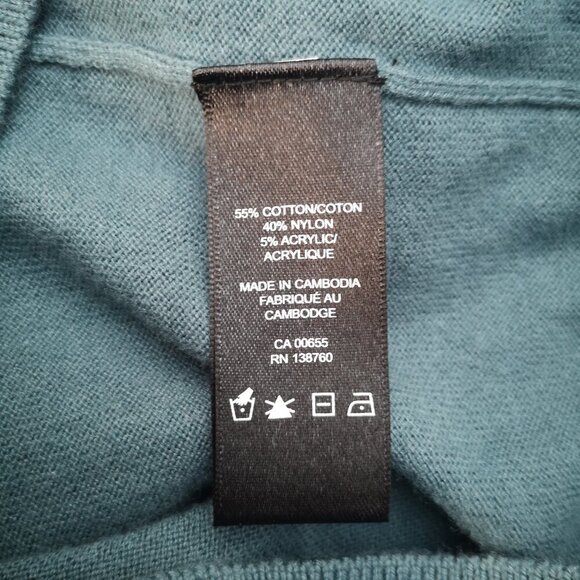 RW&CO Men's Size Large Windsor Blue Straight Fit Turtleneck Sweater - Picture 4 of 8